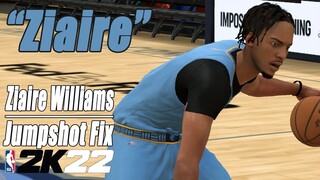 Ziaire Williams Jumpshot Fix NBA2K22