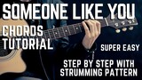 Someone like you - Adele Acoustic Guitar Chords Tutorial for Beginners / Experts