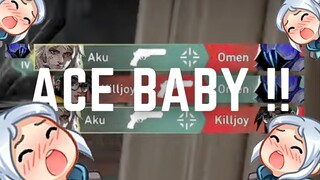 ACE PAKE PISTOL DOANG BEBYY !!! | VALORANT INDONESIA
