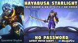 New Hayabusa Starlight Skin Script No Password | Latest Hayabusa Biological Weapon Script | MLBB