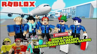 POLISI BROOKHAVEN KETEMU ZEDAX DAN PISANG GAMING SAAT LIBURAN - ROBLOX BROOKHAVEN