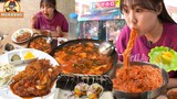 슈퍼에서 이걸 다 먹을 수 있다고..?!😮 | 부산슈퍼, 돈까스, 두부전골, 김밥, 비빔국수 먹방 Supermarket Mukbang