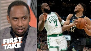 First Take | Stephen A. reacts to Bucks defeat Celtics in Game 5; Giannis outduels Jayson Tatum