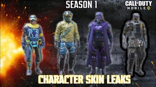 *NEW* SEASON 1 CHARACTER SKINS | VARIOUS TYPE OF FUTURISTIC MODEL CHARACTER SKINS IN SEASON 1....