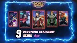 9 UPCOMING NEW STARLIGHT SKINS MOBILE LEGENDS || MLBB NEW STARLIGHT SKINS 2022