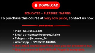 Beducated - Pleasure Mapping