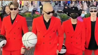 The second day after the F3 basketball team was rectified! The group dance with millions of likes op