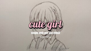 Gambar Cute Girl yang simple yuk!