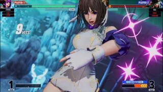 KOF15　アテナ　高速の10Hit8割コンボ　これで勝ちかと思いきや…