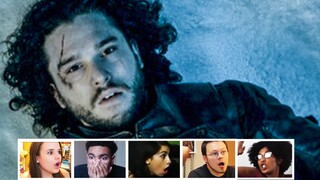 Reactors Reaction To Jon Snow Death In Game of Thrones 5x10 | Mixed Reactions