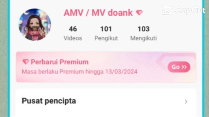 thank you 101 pengikut nya