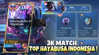 Mode Uchiha ! 3K Match Hayabusa ! SOLO RANK DI GLORY 1K !