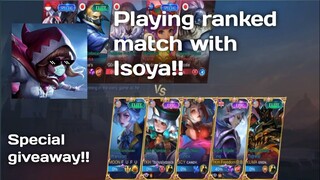 Playing Ranked match with Isoya!!