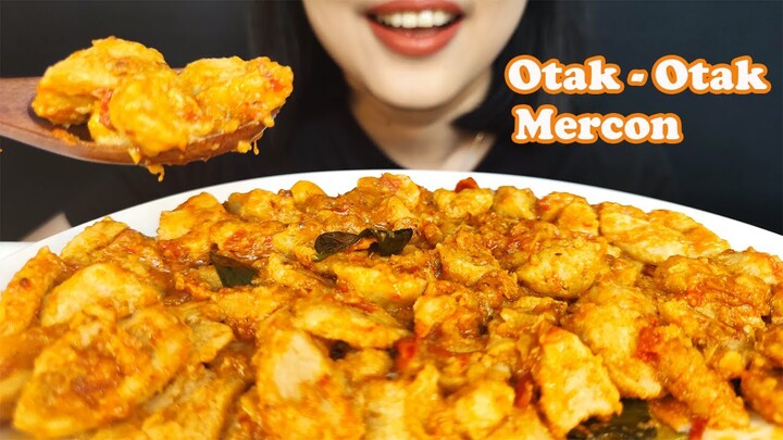 ASMR OTAK OTAK MERCON BY BOWLING RICE | INDONESIAN STREET SNACK | EATING SOUNDS