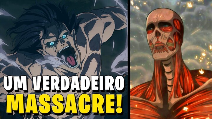 BATALHA DE TITÃS INCRÍVEL! - SHINGEKI NO KYOJIN 4º TEMPORADA EPISÓDIO 7 (ATTACK ON TITAN)