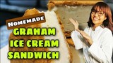 HOMEMADE GRAHAM PANDAN ICE-CREAM SANDWICH | STEP BY STEP Lhynn Cuisine