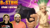 WEAPONS OF SCIENCE! Dr. Stone Episode 3 REACTION!!!