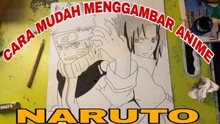 cara mudah menggambar anime Naruto