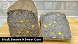 ขนมปังข้าวโพดหวาน งาดำ Black Sesame & Sweet Corn | AnnMade
