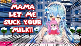 Luna Drinks Lamy Mama's Milk and Discovered it's Powers【Hololive English Sub】