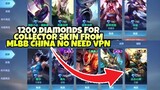 BUY COLLECTOR SKIN FOR 1200 DIAMONDS FROM MOBILE LEGENDS CHINA