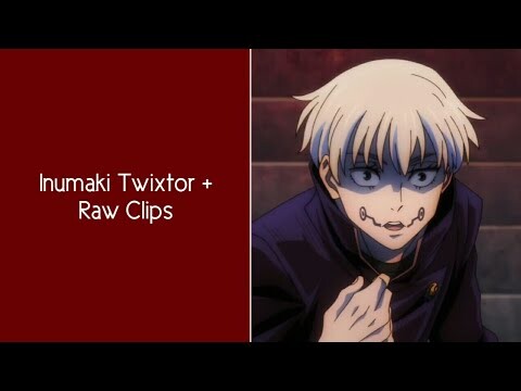 Inumaki Toge Twixtor + Raw Clips