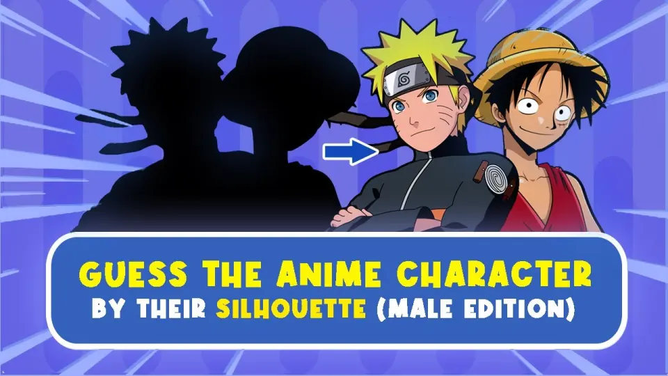 Anime Silhouette Quiz Guess These 50 Anime Characters Anime Quiz Male Edition Bilibili