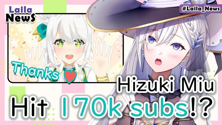 【#Laila_News ENVtuber】EP08: Hizuki Miu Hit 170k Subs?!【#WACTOR】