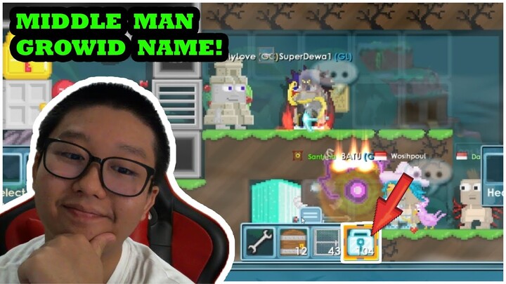 IM DOING MIDDLE MAN!? IN GROWTOPIA O.O
