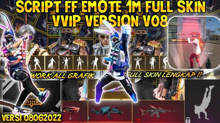 SCRIPT FF EMOTE 1M V08 | BISA DILIHAT MUSUH DAN TEMAN | ATASI VIRTUAL FC