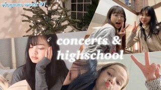 Last Christmas as a high schooler 🤠 [VLOGMAS WEEK #1] highschooler’s backpack, decor & concerts 🎄