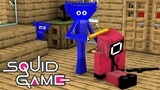 Monster School : HUGGY WUGGY vs SQUID GAME - Minecraft Animation