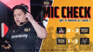 MENGEJAR 1 SPOT TERAKHIR PLAYOFF DI WEEK 7  | VLOG & MIC CHECK MPL ID S12