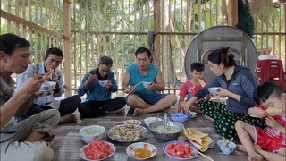 Nấu Cháo Vịt Đãi Mấy Chú Thợ Phụ Làm Nhà Ăn Lấy Thảo|ATML &FAMILY T110