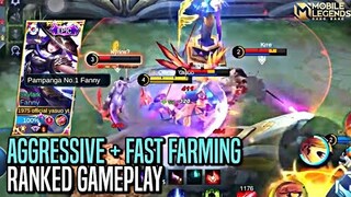 SUPER AGGRESSIVE + FAST FARMING | FANNY RANKED GAMEPLAY | MLBB