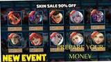 Skin Sale 90% Offer | New Event Mobile Legends | Dont Miss The Offer | Full Guide Ak Dyrroth