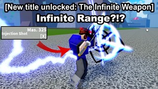 This Sword Has "INFINITE RANGE???"... In Roblox Blox Fruits