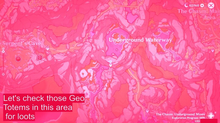 The Chasm_ Underground Mines - Geo Totems near teleport way point