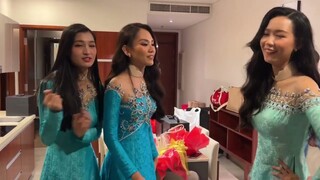 Hoa Hậu Mai Phương sau đăng quang Miss World Vietnam 2022 cùng Á hậu Bảo Ngọc và Á hậu Phương Nhi
