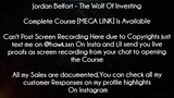 Jordan Belfort Course The Wolf Of Investing download