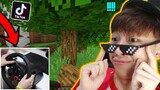 Tay Lái Xe Hơi Chơi Minecraft 😱 - VINH THỬ NGHIỆM CÁC VIDEO TIKTOK MINECRAFT TRIỆU VIEW (Phần 11)