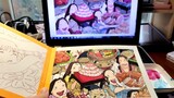 [Watercolor Flipper Music] I have finished painting a book full of the story of Chihiro and the Whit
