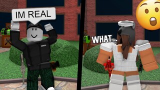 He Pretended to be ROBLOX, So I exposed him... (Roblox Murder Mystery 2)