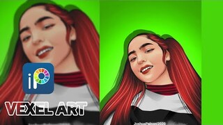 VEXEL ART TUTORIAL [SPEED-ART] | HAPPY 1.8K SUBSCRIBERS 🎉 | ANDREA BRILLANTES | IBISPAINTX