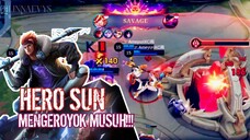 🔥 Sun Keroyokan ⁉️ Auto Savage Bossku‼️
