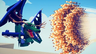 SUPER DRAGON VS 3X EVERY GOD - Totally Accurate Battle Simulator TABS