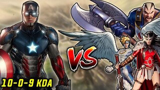 HOW TO DESTROY ENEMY SIDE LANE USING CAPTAIN AMERICA | MSW CAPTAIN AMERICA GAMEPLAY 2023