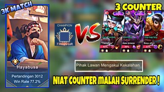 3000 Match Hayabusa VS 3 Counter ! Solo MCL ! Stenly Hayabusa Gameplay !