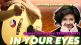 In Your Eyes FEMALE KEY Regine Velasquez George Benson Instrumental guitar karaoke cover with lyrics
