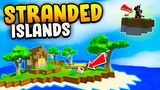 We fell off ISLANDS then LANDED on a Mysterious Island!! (Stranded Roblox)